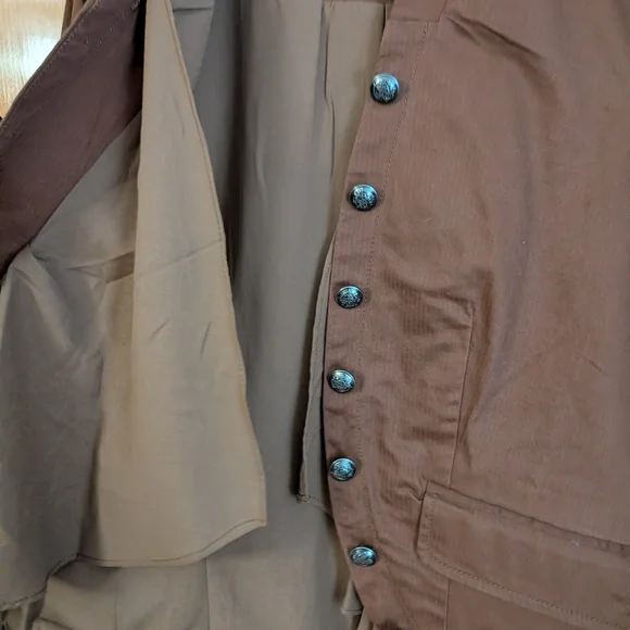 Free People Brown Blazer with Ruffle Detail - Picture 2 of 5